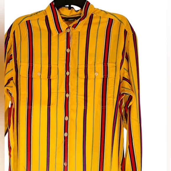 LizWear Rainbow Bold Stripe Shirt, Size Medium - Picture 1 of 4